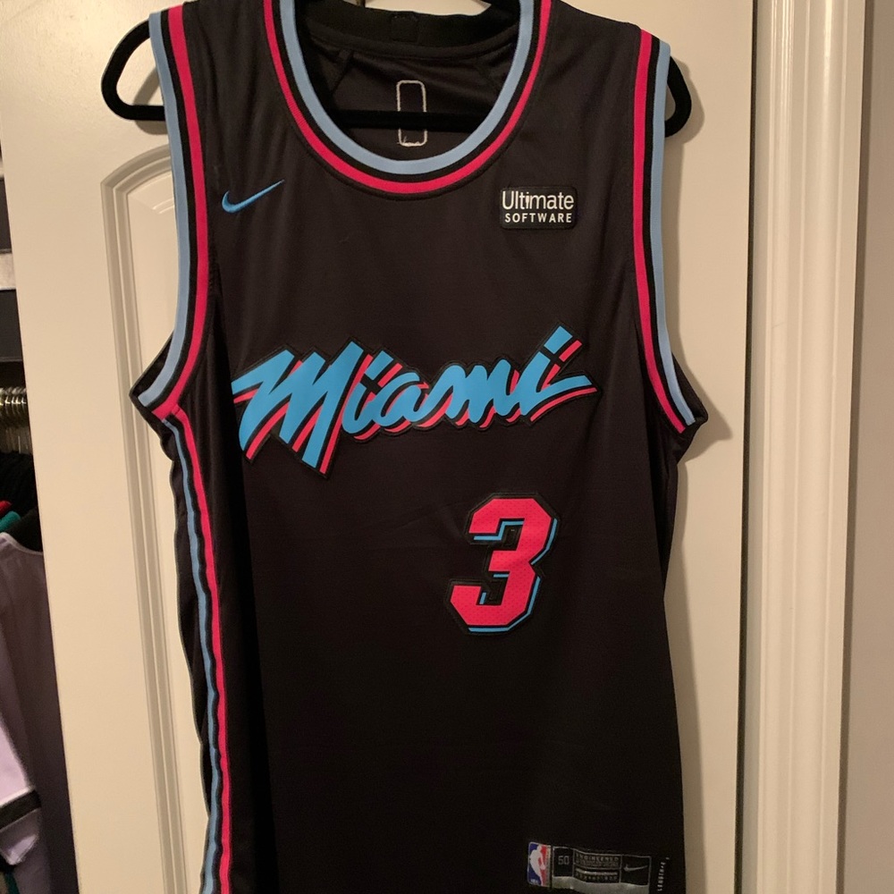 Dwayne Wade #3 “Miami Nights” Miami Heat Jersey